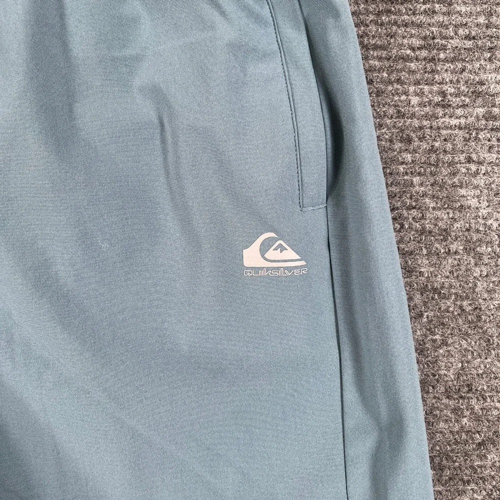 Quiksilver Shorts Mens XL DryFlight Blue Hybrid Elastic Waist Active Beach